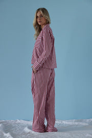 Mini Resort Stripe Long Set | Blush